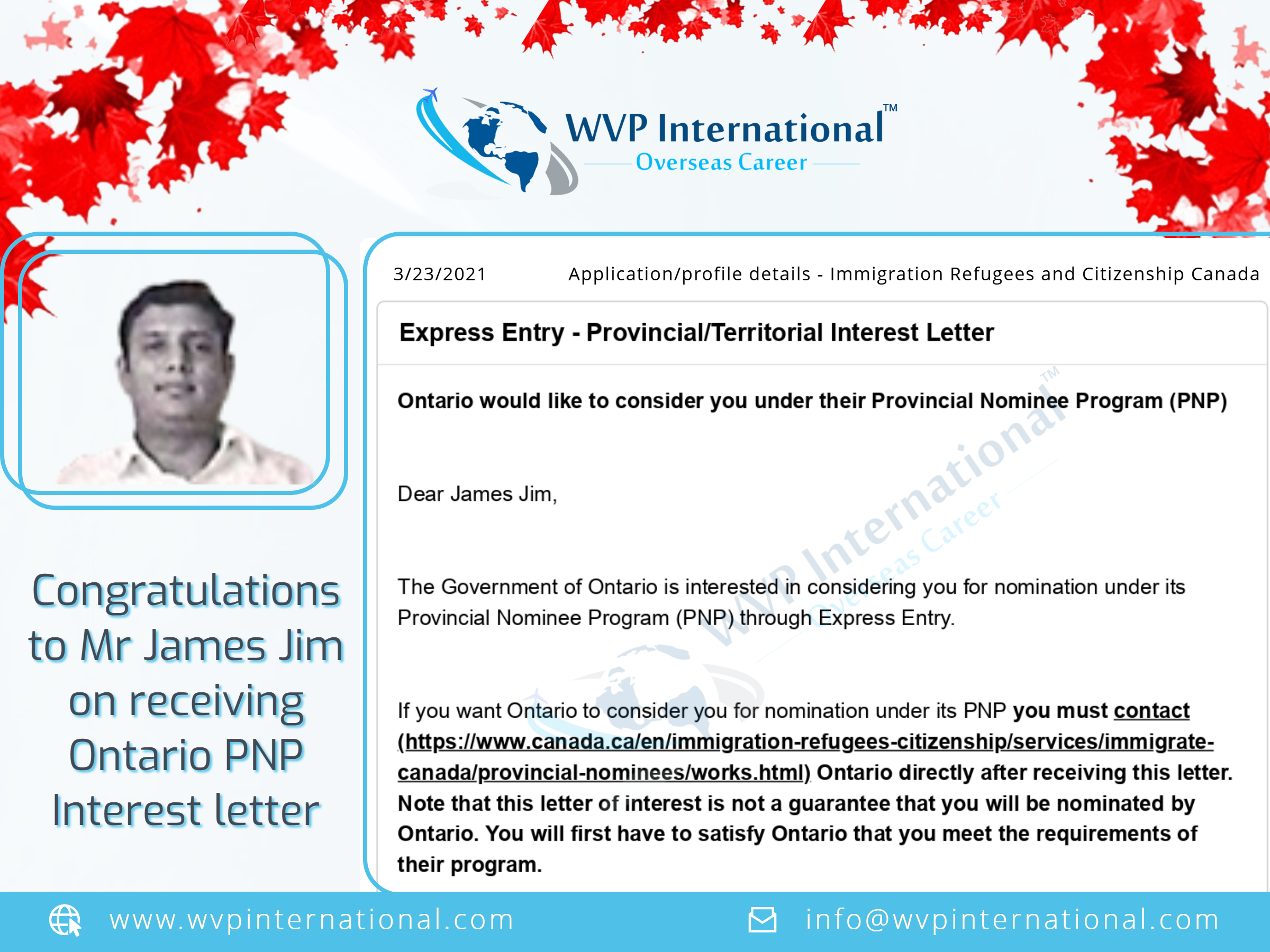 latest Ontario provincial interest letter